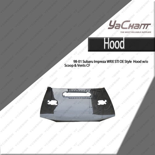 Carbon style front hood - hood, for