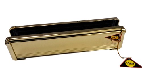 Yale upvc door letterplate - letterplate, 12"