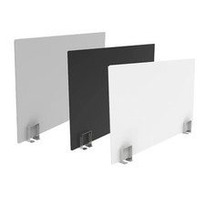 Acrylic Office Screen Desk Partition with Stainless Steel Brackets