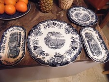 Set of 4 Cake Plates Large