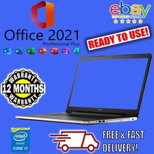 Dell Inspiron 17 5758 17.3" Inch W10 Microsoft Office i7 8GB 256GB SSD Laptop