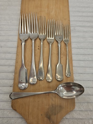 Vintage silver plate cutlery - silver,