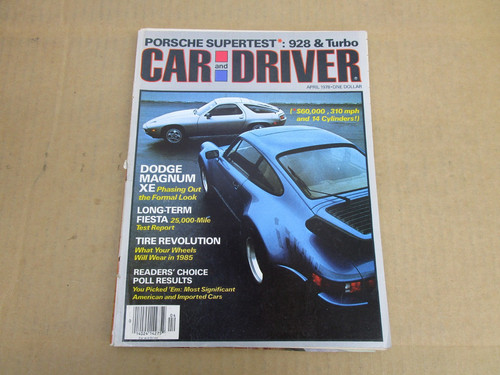 Car and driver april - april, 1978