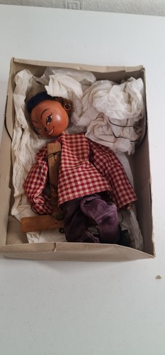 Vintage wooden marionette - wooden,