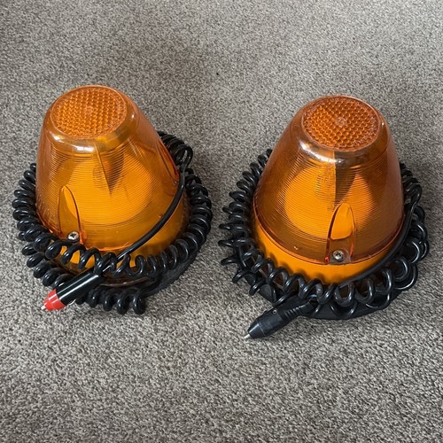 Amber orange warning lights - amber,