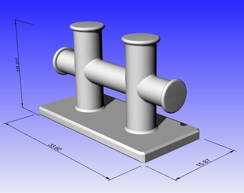 Model boat tug fittings - model,