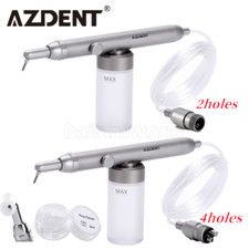 AZDENT Dental Alumina Air Polisher Abrasion Microetcher Sandblasting Gun 4/2Hole