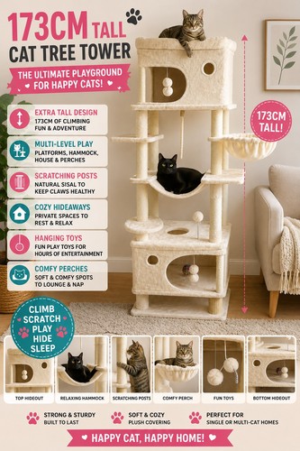 Large cat tree tower - cat,