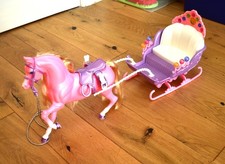 Vintage 2001 Barbie Nutcracker Marzipan Horse & Carriage, In Lovely Condition