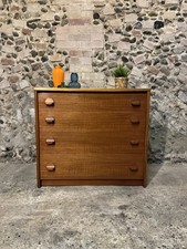 Vintage Mid-Century Teak Chest of Drawers - Danish Design Tallboy/Kommode -MCM