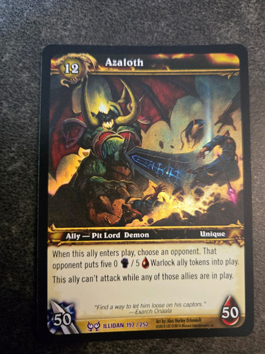 Wow tcg azaloth - tcg, holofoil