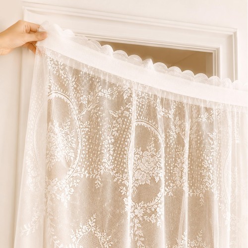 Qhgpnt white floral net - floral,