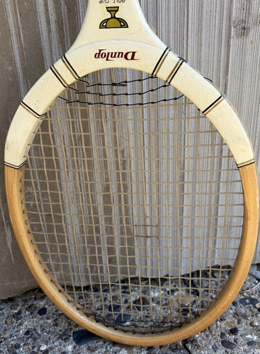 Vintage wooden dunlop - wooden, gold