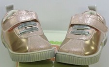 LIVIE&LUCA 'SPIN' GIRLS SHINY ROSE GOLD CASUAL TRAINERS SIZE UK 6 JR EU 23