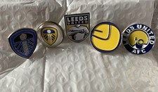 5 Leeds United Pin Badges LUFC MOT Premier League , Football Club