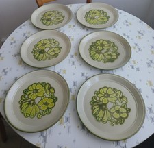 6 X VINTAGE RETRO 1970s KILN