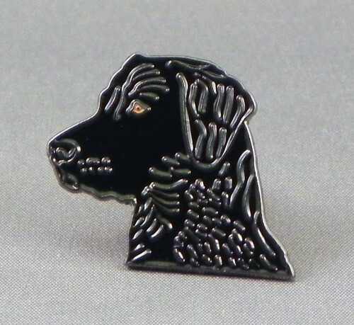 Black labrador dog enamel - labrador, pin