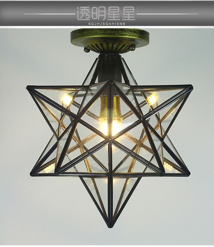 Antique moravian star pendant - antique,