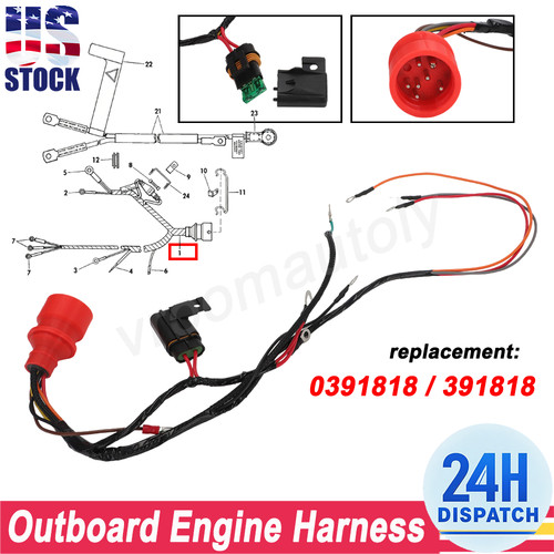 391818 outboard engine - 391818,