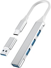 4-Port Mini USB C Hub - 3 USB