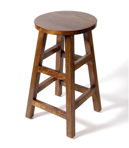 Solid mango wood - solid, dark