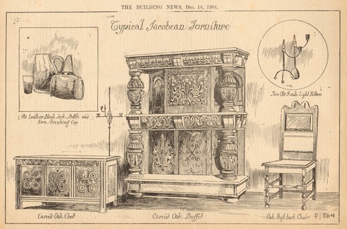 Jacobean furniture carved - carved, oak