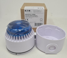 Eaton 640472FULL-0299X Flashni Xenon Sounder Beacon 24V DC Blue Lens IP65