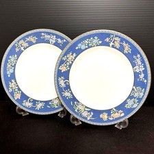 Wedgwood Blue Siam Cake Plate 17.6cm Pair Set