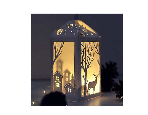 Christmas deer tree lantern - christmas,