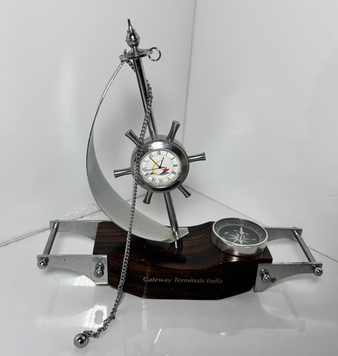 Nautical ship wheel desk - nautical,