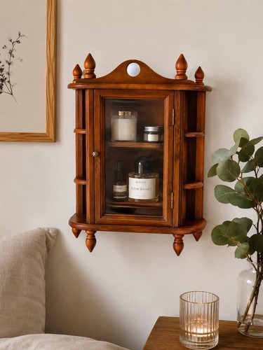 Small curio vintage wooden - small,