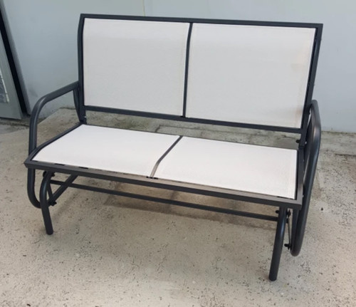 Metal garden bench small - metal, 2