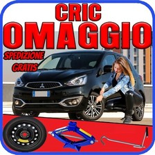 Ruotino Di Scorta 4Fori Misura Ruota Da 14 Per La Mitsubishi Space Star Con Cric