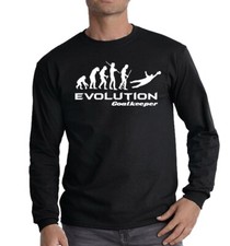 Evolution of Goal Keeper Long Sleeve T-Shirt Mens Funny Football goals retro Top