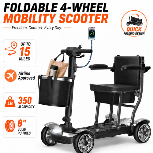 Wheel folding mobility - folding,