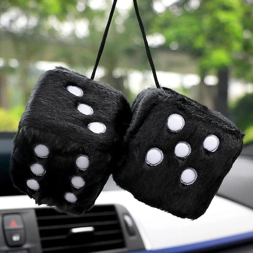 Soft fluffy furry dice - furry,