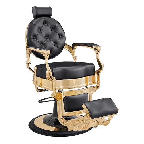 Barber chair with gold frame - with,