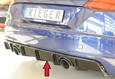 Audi TT FV/8S 2014 onwards RIEGER Rear Diffuser - Gloss Black
