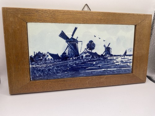 Dutch delftware single tile - delftware,