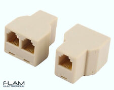 RJ11 6P4C Dual Splitter Coupler Adapter Coupler Female / 2x Female