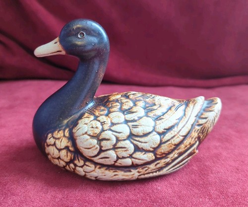 Stoneware pottery duck - stoneware,