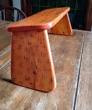 Meditation Stool / Bench Mindfulness Yoga fully Handmade from uk redwood