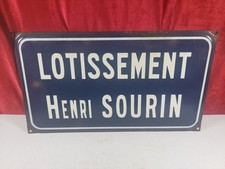 Vintage French Original Enamel Street Sign