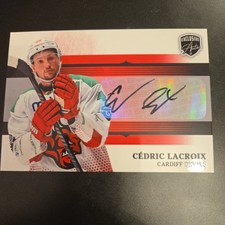 CEDRIC LACROIX EXCLUSIVE AUTO CARDIFF DEVILS SERIES 1 25/26 BLINDSIDE CARD
