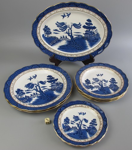 Real old willow plates - willow,