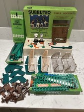 Subbuteo Job lot fencing, goals, scoreboard
