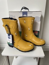 Joules Molly Size 5 Yellow Duck Mid Height Wellington Boots/Wellies New &  Boxed