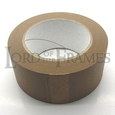 50mm x 50m Brown Paper Self Adhesive Backing Tape Picture Frame Framing FREE p+p
