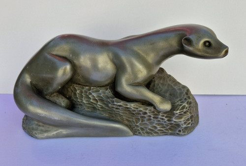 Vintage metal signed fisher - ,