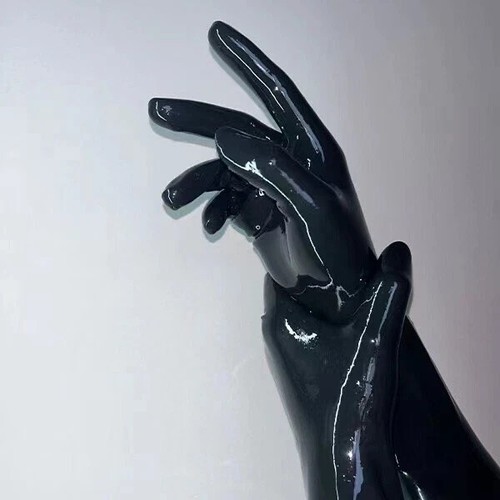 Latex oil shiny gloves - latex, fetish